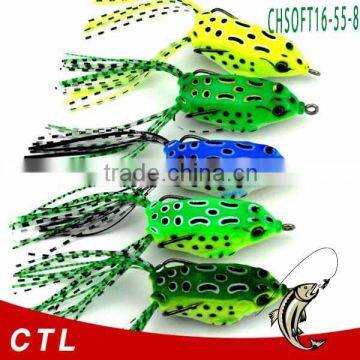 3D fishing lure eyes plastic frog lures soft lure factory from China mainland