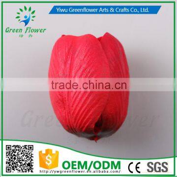 2016 Wholesale MulticolorLuxury Latex PU Artificial Flowers Sumptuous Tulip Head Real Touch Bouquet Wedding Bridal Decor photo-5