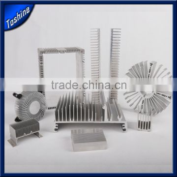 Custom made aluminum parts extrusion heat sink