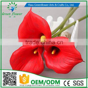 2016 Wholesales Real Touch Calla Lily PU Latex Artificial Flowers Home Decorative Flowers Wedding Decoration photo-2
