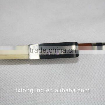 Ebony Frog Chinese High Quality Silver Flower Cello Bow photo-2