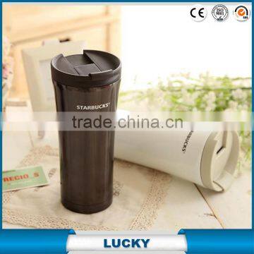 16oz Stainless Steel Insulated Auto Mug/Thermo Coffee Tumbler/Drinking Cup Travel Cup