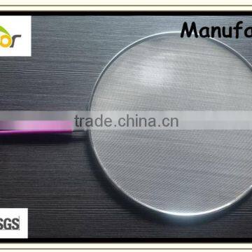 Stainless Steel Mesh Splatter Screen With a Silicone Handle