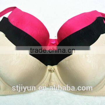 Cheap Rose Red Lace Sexy Girls Big Size Bra photo-2