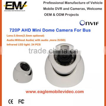 720P AHD Mini dome vehicle camera for bus