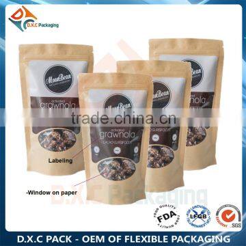 Food Packaging Paper Bags With Window For Food Packaging(Manufacture)