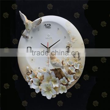 hot selling 3D Embossed Wall Design home decor wall clock