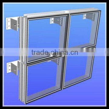 High quality united curtain wall for hotel