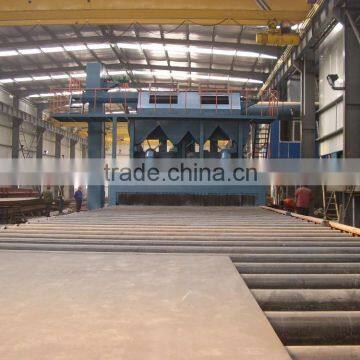 Q69 Feed Through Automatic Sandblasting Machine for Steel Plate and Profiles