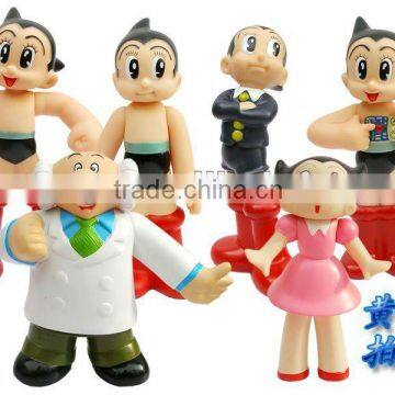 PVC flocked astro team figure toys