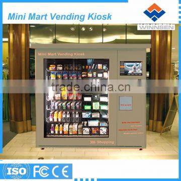 Grocery food drinks mini vending kiosk for community