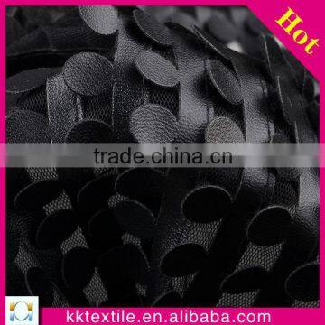 New design PU leather african lace fabric