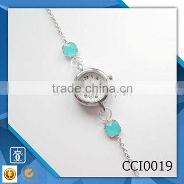 2015 most popular fashion silver chain lady watch CCI0019