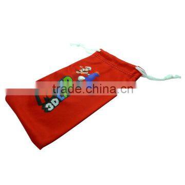 wholesale digital printing super soft microfiber lens pouch