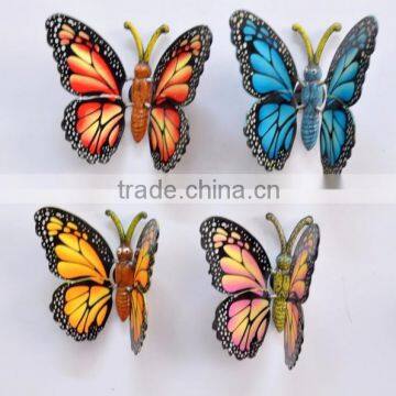 Screen Printing 4 inch Plastic Butterfly Shape Fridge Magnets, Promotional Mini Magnet for Fridge