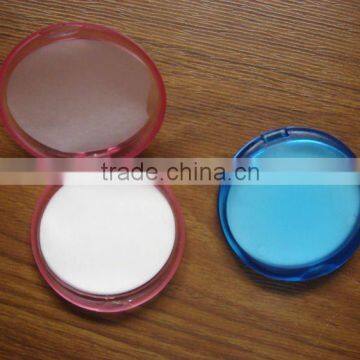 Promotional cheap and popular round shape plastic paper soap sheets