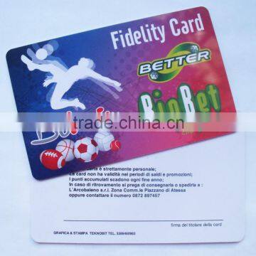 High quality 0.38mm PVC gift card