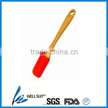 Food Grade Silicone Spatula With Wooden Handle