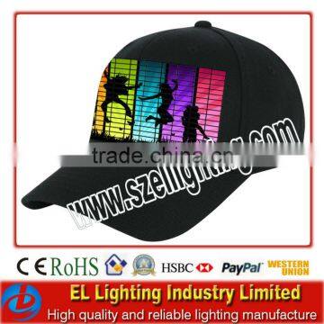 EL flashing cap LED caps