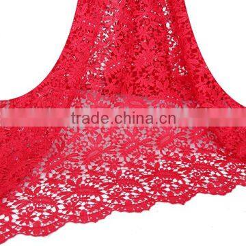 indian lace embroidery fabric high quality polyester chemical lace for bridal wedding dress