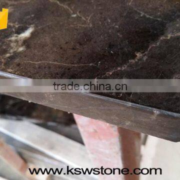 Dark Emperador Brown Marble Flooring Border Design Marble Tile photo-2