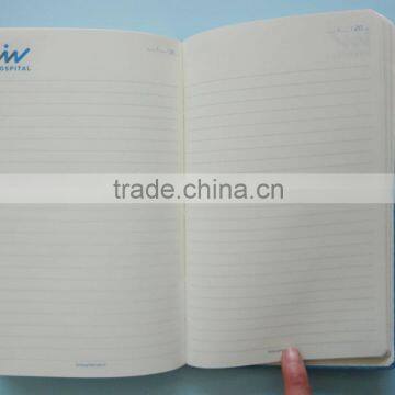 Blue Thermo pu Leather Debossed Logo Custom Hardcover Journal Export to Turkey photo-4