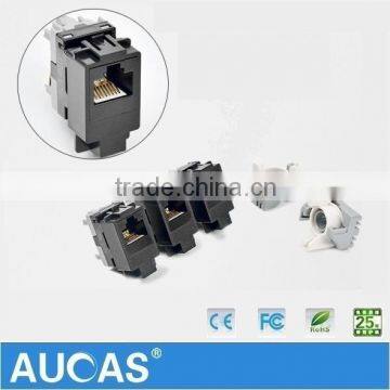 High Quality Tool-Less 24 Port Cat5e Aucas Patch Panel With Rack Cable Management Attached photo-6