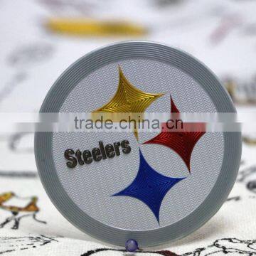 Steeler Star Plating Custom Decorative PVC Embossed Badges