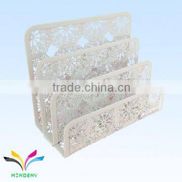 High Quality Hot Selling School and Office Stationery for Book Magazine Desk Blue Decorative Metal Document Display Holder photo-2