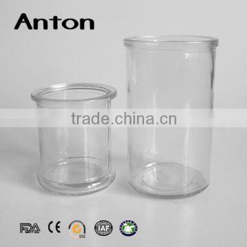 Clear Glass Candle Container Home Decor and Floating Candles photo-2