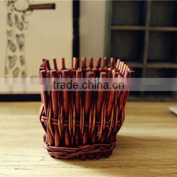 2016 New Wicker Vintage Vase Willow Vase Flower Vase Home Decoration Flower Vase photo-2