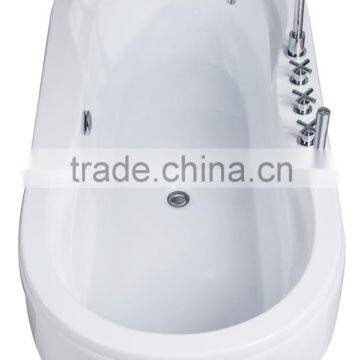 SUNZOOM Peanut Bathtub,oval Embeded Acrylic Bathtub,elliptical Acrylic Free Standing Bathtub photo-6
