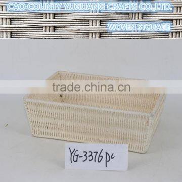 Beige Color Paper Woven Egg Storage Hamper