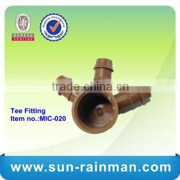 Plastic Irrigation 3 Way Pipe Fitting