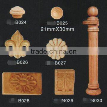 wood stair finials