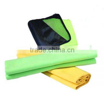 Plastic printed microfiber towel towel 100 polyester polar fleece fabric with high quality