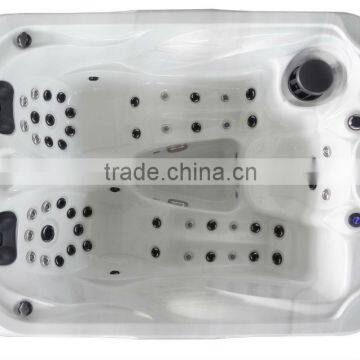 New design music system rectangular freestanding acrylic 3 person massage and spa indoor whirlpool hot tub