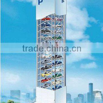 Multilevel shopping plaza parking system