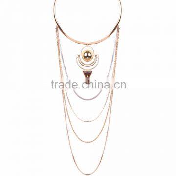 New Design Fashion Crystal Necklaces Women Luxury Statement Diamond Necklace Jewelry SKA8455