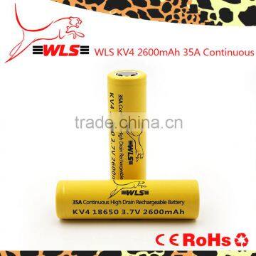 18650 KV4 Battery Original WLS kv4 Battery 2600mAh 18650 kv4 Li-ion Battery WLS KV4