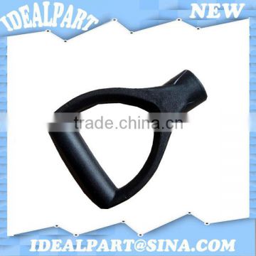 Steel spade plastic injection handle