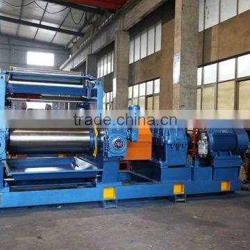 2015 new type two roll mixing mill with stock blender
