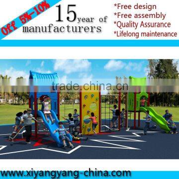 Kids outdoor playground slides playground equipment for kindergarten