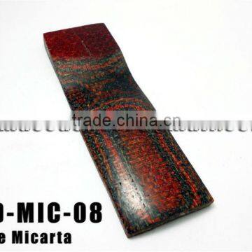 Micarta Sheet for Knife Handle DD-MIC-08 Red and Black Jute Micarta