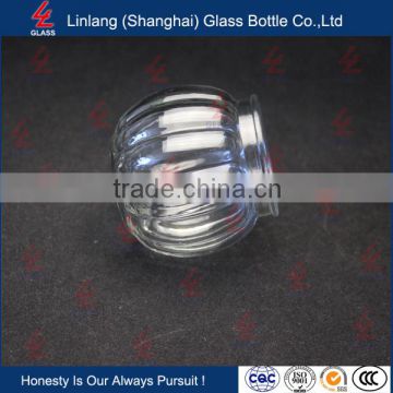 wholesale clear glass candle holders with new design