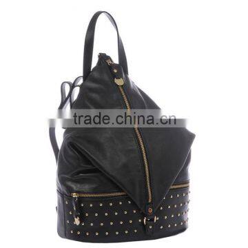 BK4023 Wholesale custom studs PU leather mini backpack female