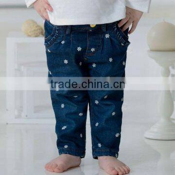 DB1533 dave bella 2014 autumn winter baby pants children long pants trousers baby jeans thicker pants
