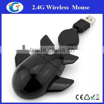 Wired Usb Optical Plane Shaped Mouse With Retractable Cable photo-5
