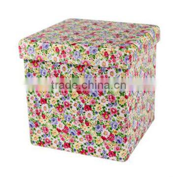 Fashion Pattern Foldable Storage Stool