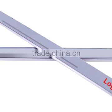 1 Pair Car LED Flash Door Sills Moving Scuff Plate Light Panel Front Door For Peugeot 2008 2014 2015 2016 photo-2